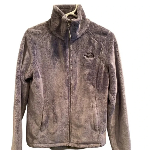 THE NORTH FACE WOMENS FLEECE JACKET GRAY TOP SHIRT WONTER FALL COAT SIZE S / P - Picture 3 of 7